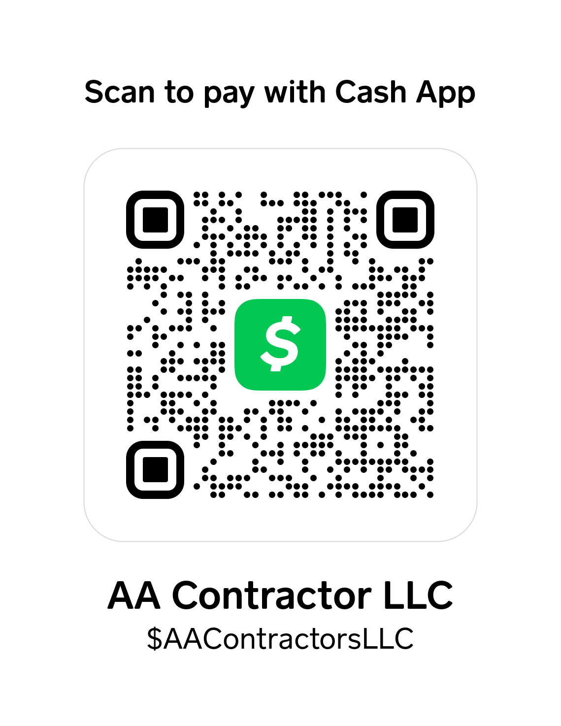 Cash App QR Code