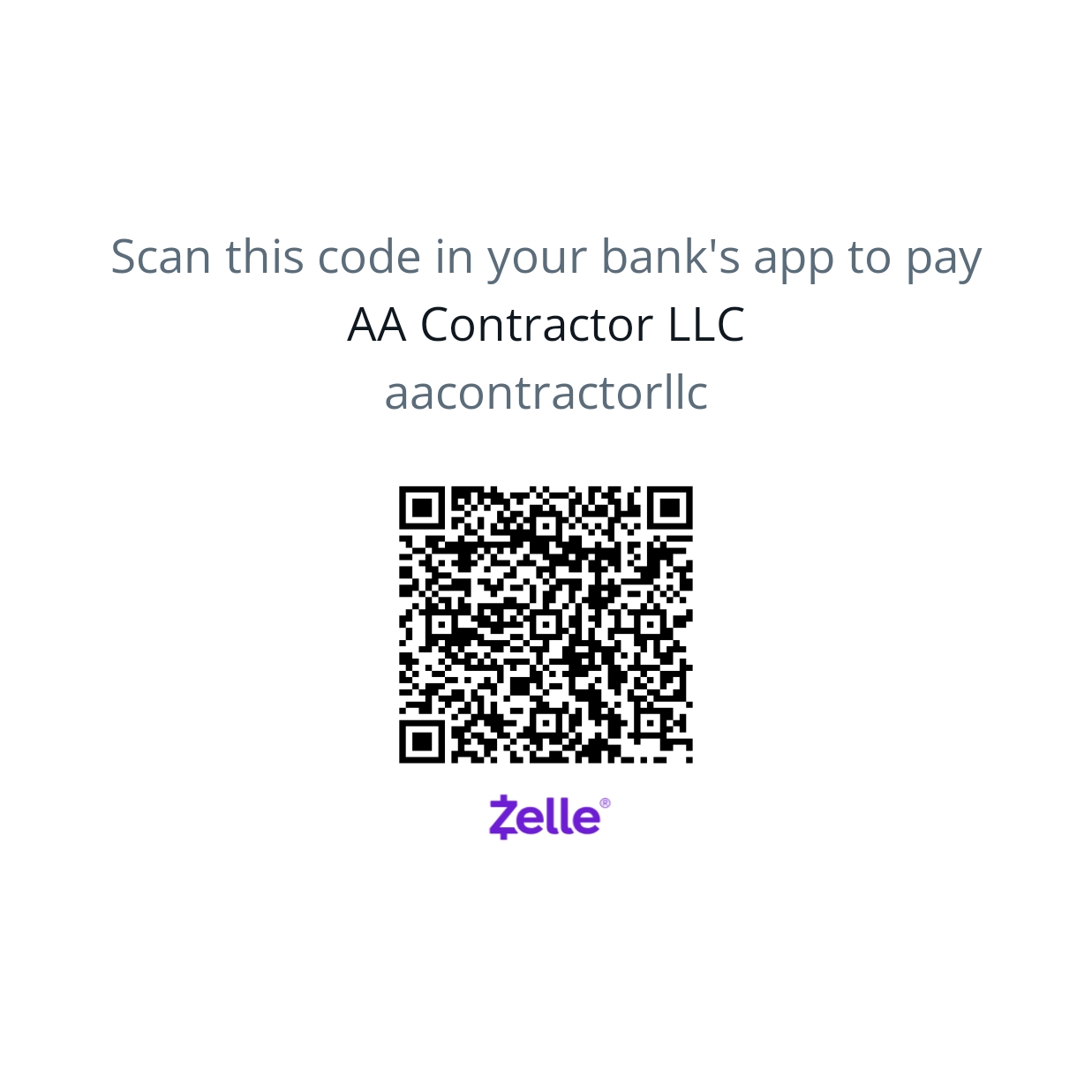 Zelle QR Code